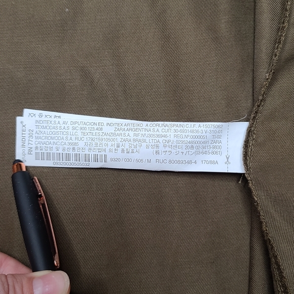 Zara Basic Collection Army Green Cargo Mini Dress - Picture 15 of 16